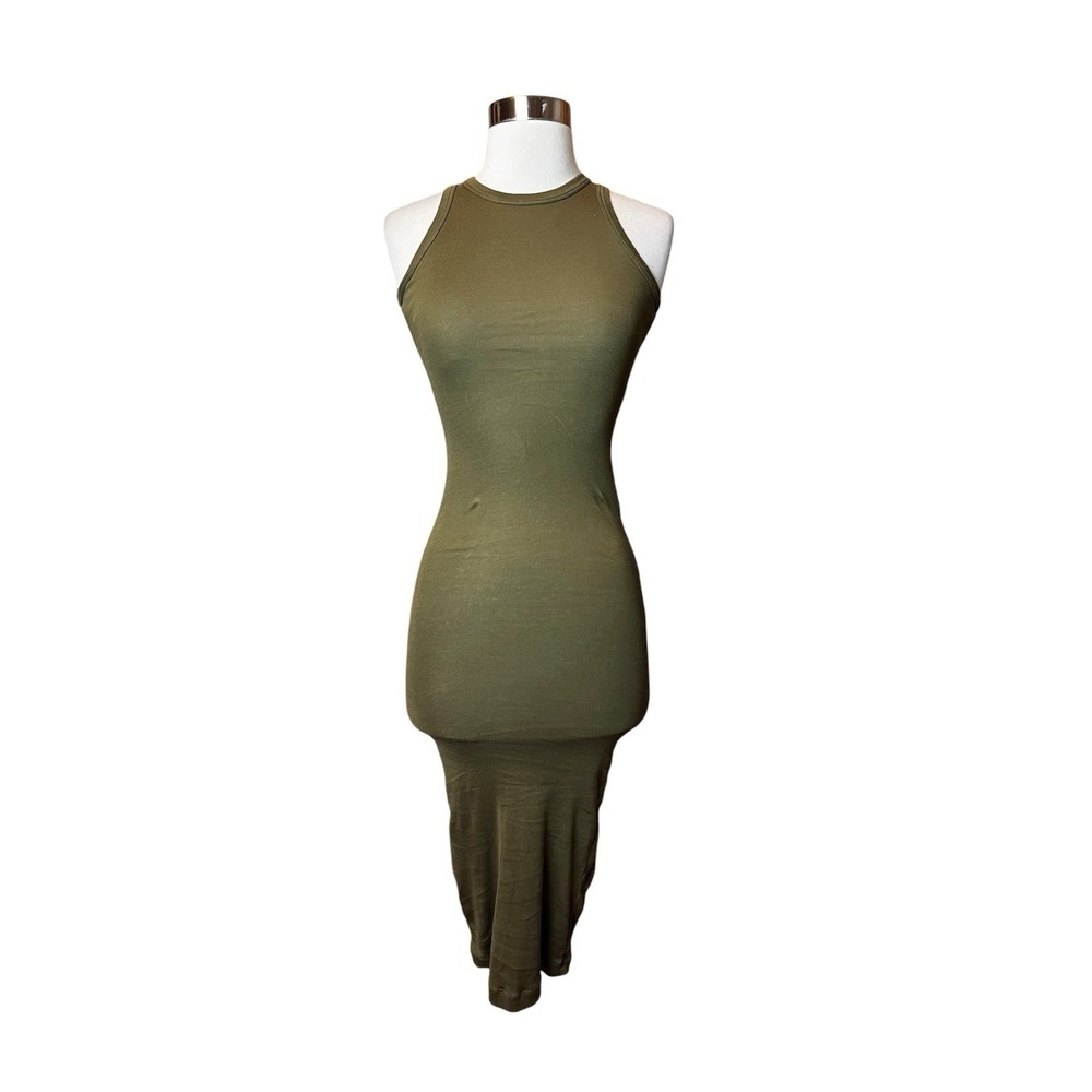 Wardrobe NYC Tank Dress Size 2XS Green Racerback Midi
